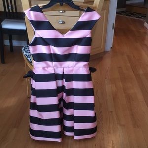 PRICE DROP Black and Pink Topshop Cocktail Dress